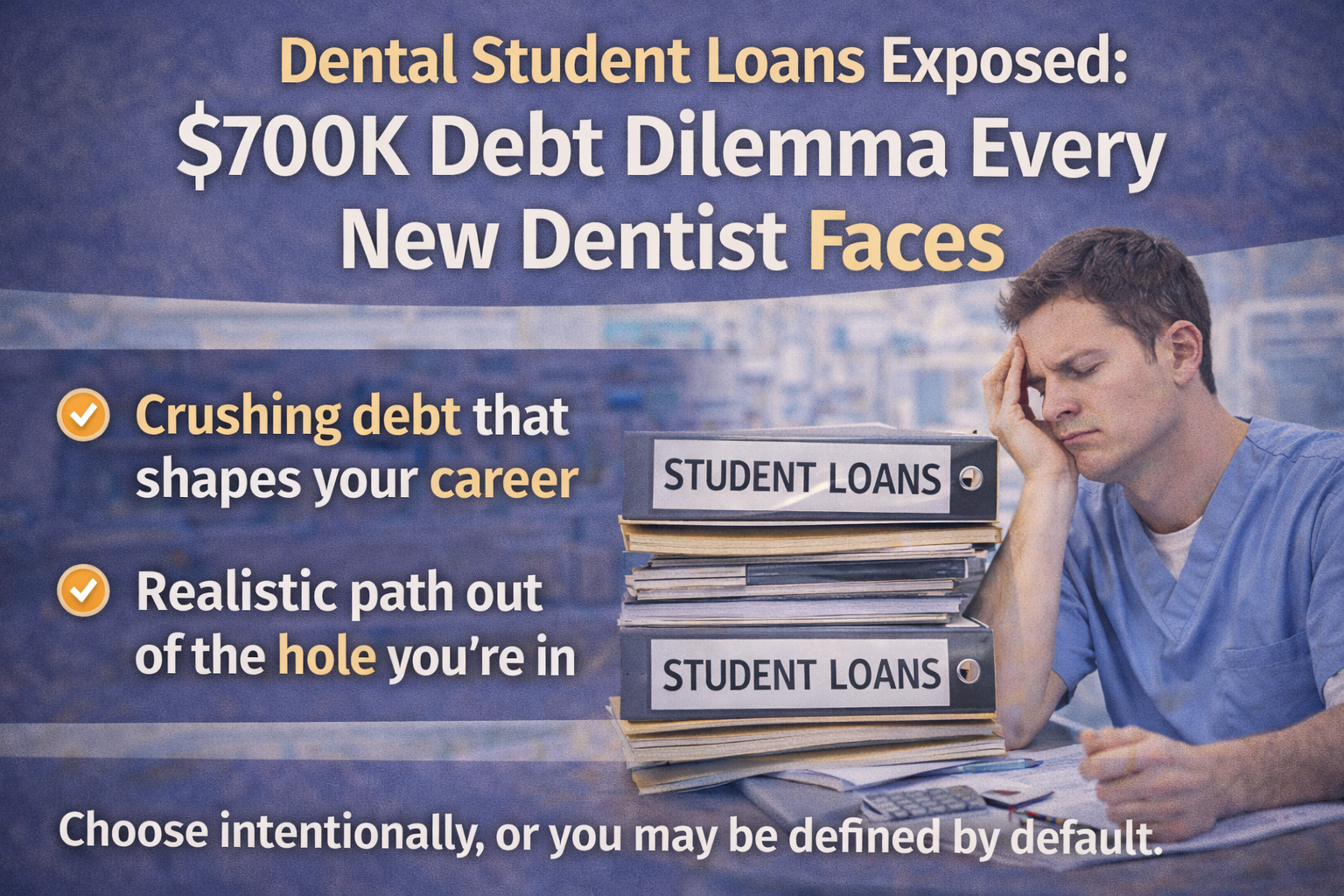 Dental student overwhelmed by $700,000 student loan debt after graduation