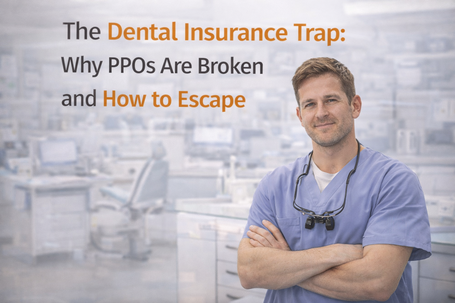 “Dentist explaining why PPO dental insurance is broken and how dentists can escape the insurance trap”