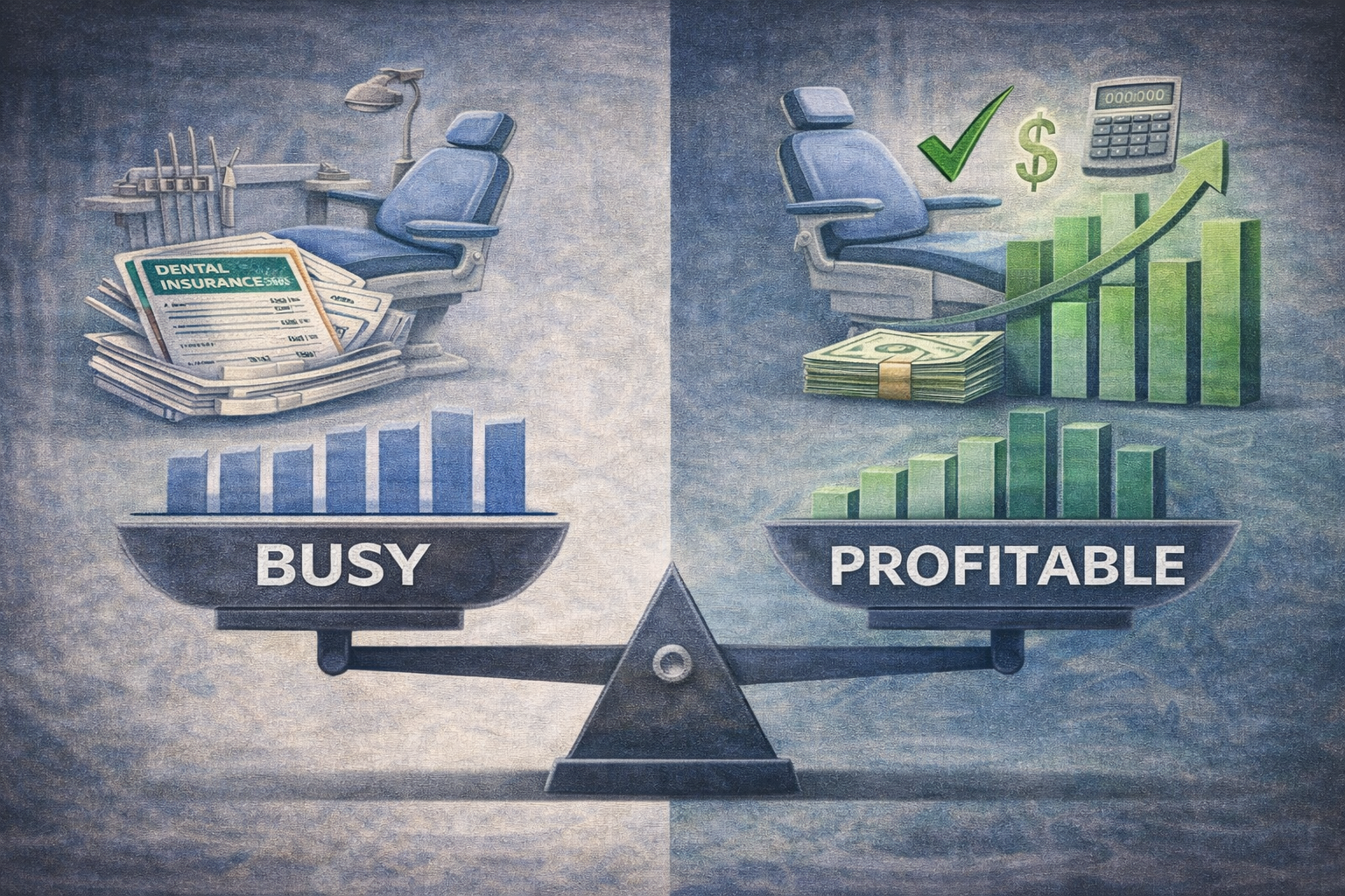 Comparison of busy PPO dental practice versus profitable out-of-network model